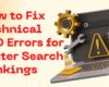 Fix Technical SEO Errors